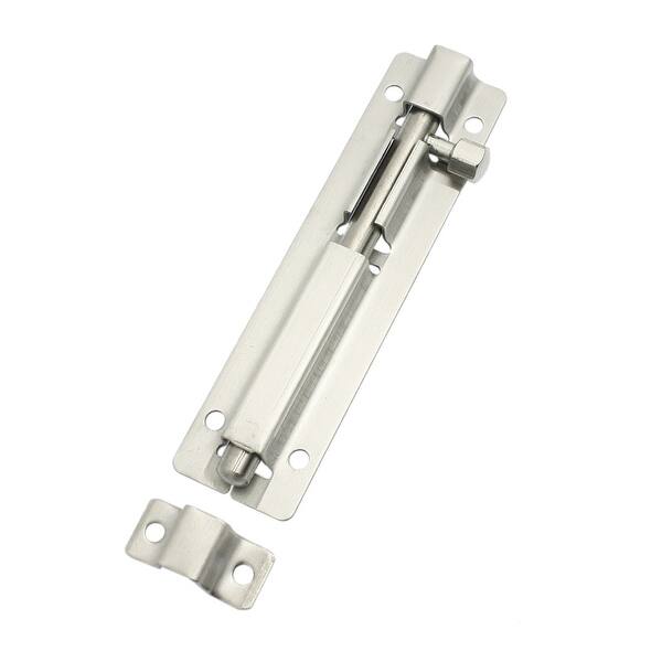 Unique Bargains Hardware Barrel Bolt Gate Door Latch Padlock 4.4" Silver Tone Overstock